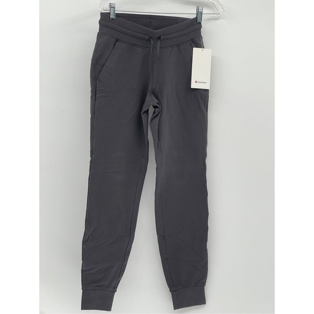 Lululemon Jogger Ready To Fleece Women Size 2 Graphite Gray High Rise‎ New